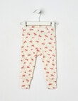 Milly & Milo Merino Flower Legging, Ballet Pink product photo