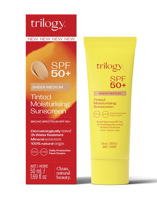 Trilogy SPF50+ Sheer Tinted Sunscreen, Medium product photo