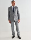 Laidlaw + Leeds Classic Windowpane Pant, Grey product photo View 03 S