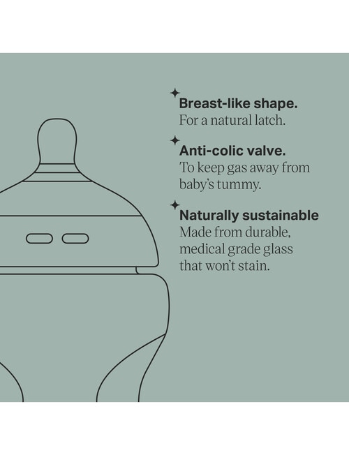 Tommee Tippee Natural Start Glass Bottle, 250ml product photo View 05 L