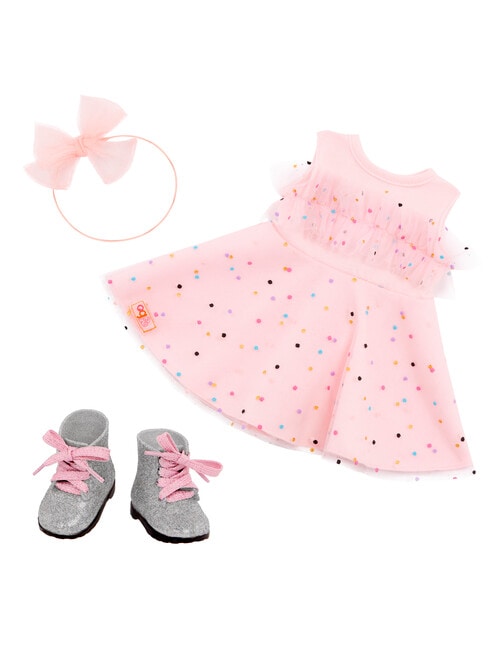 Our Generation Girly Dress With Boots Outfit product photo View 02 L