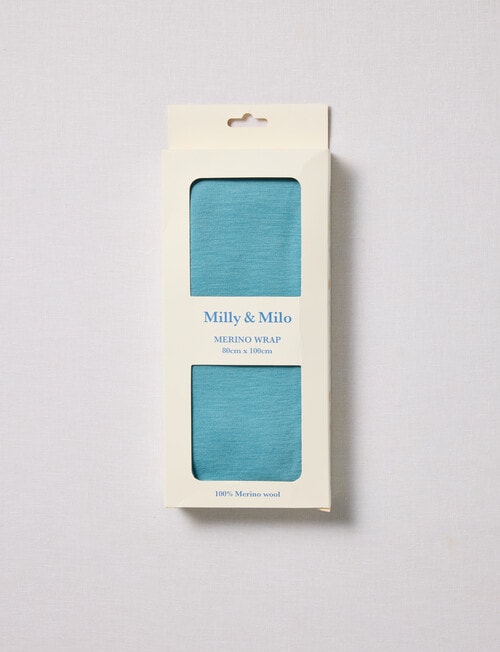 Milly & Milo Merino Wrap, Nile Blue product photo View 03 L