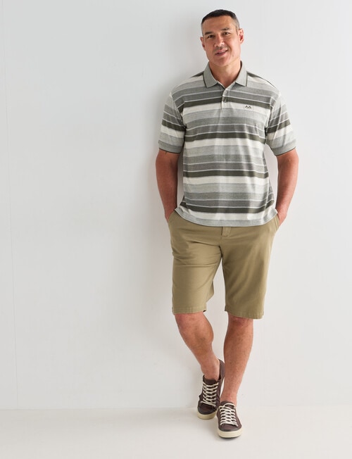 Logan Pearson Short Sleeve Polo Shirt, Olive product photo View 03 L