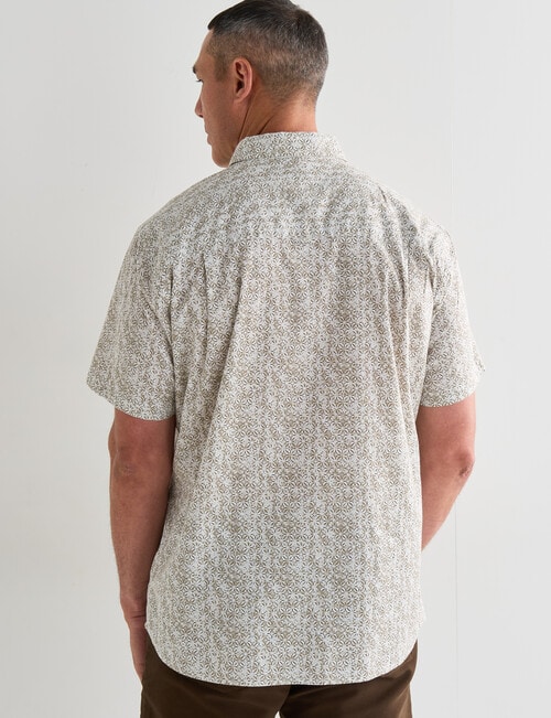 Logan Dante Short Sleeve Shirt, Taupe product photo View 02 L