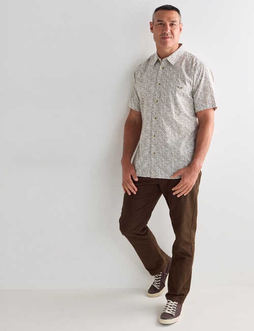 Logan Dante Short Sleeve Shirt, Taupe product photo View 03 L