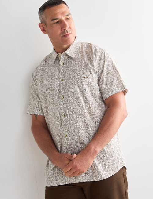 Logan Dante Short Sleeve Shirt, Taupe product photo