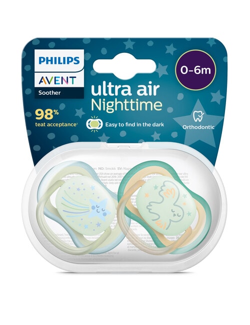 Avent UltraAir Night Soother, 0-6m, 2-Pack, Assorted product photo View 03 L