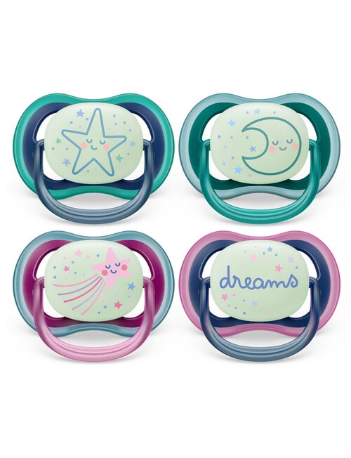 Avent UltraAir Night Soother, 6-18m, 2-Pack, Assorted product photo
