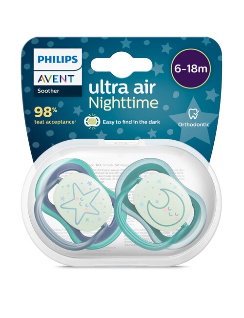Avent UltraAir Night Soother, 6-18m, 2-Pack, Assorted product photo View 02 L