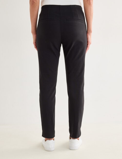 Ella J Classic Pull-On Bengaline Pant, Black product photo View 02 L