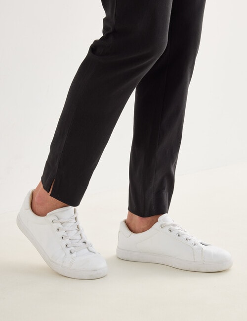 Ella J Classic Pull-On Bengaline Pant, Black product photo View 06 L