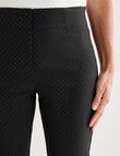Ella J Classic Pull-On Bengaline Pant, Black Spot product photo View 04 S