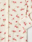 Milly & Milo Flower Merino Sleepsuit, Ballet Pink product photo View 02 S