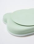 Teeny Weeny Silicone Bear Plate & Cutlery Set, Green product photo View 04 S