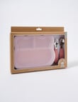 Teeny Weeny Silicone Bear Plate & Cutlery Set, Pink product photo View 02 S