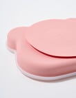 Teeny Weeny Silicone Bear Plate & Cutlery Set, Pink product photo View 04 S