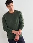 North South Merino Crew Neck Jumper, Sage product photo