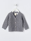 Little Bundle Merino Knit Cardigan, Velveteen product photo