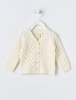 Little Bundle Merino Knit Cardigan, Vanilla product photo