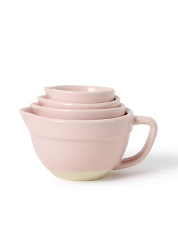 Stevens Ceramic Measuring Cups, Blush Pink product photo