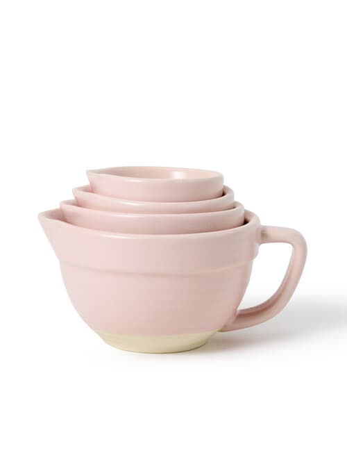 Stevens Ceramic Measuring Cups, Blush Pink product photo