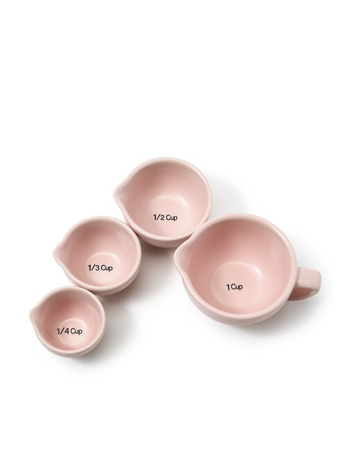 Stevens Ceramic Measuring Cups, Blush Pink product photo View 04 L