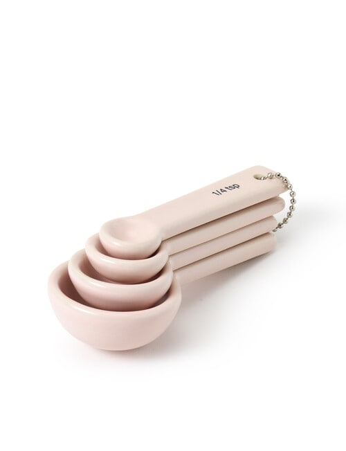 Stevens Ceramic Measuring Spoons, Blush Pink product photo