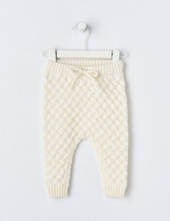 Little Bundle Merino Knit Pant, Vanilla product photo
