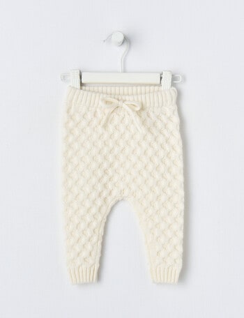 Little Bundle Merino Knit Pant, Vanilla product photo