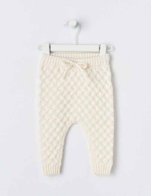Little Bundle Merino Knit Pant, Vanilla product photo