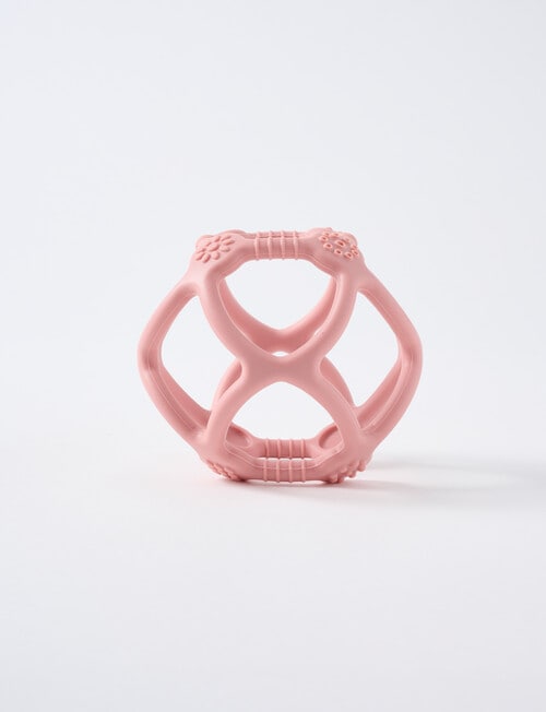Teeny Weeny Silicone Teether Ball, Pink product photo