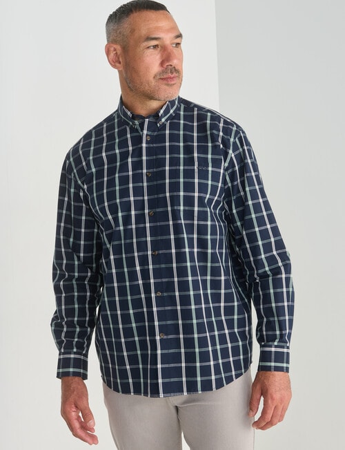 Logan Bengo Long Sleeve Shirt, Navy product photo