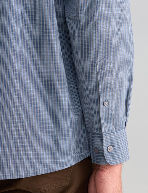 Logan Gibb Long Sleeve Shirt, Denim Blue product photo View 06 L