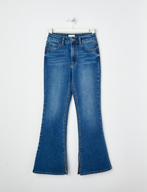 Switch Ava Flare Jean, Mid Blue product photo