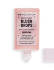 Makeup Revolution Bright Light Blush Drops, Pink Rosie product photo View 02 S