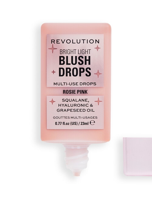 Makeup Revolution Bright Light Blush Drops, Pink Rosie product photo View 02 L