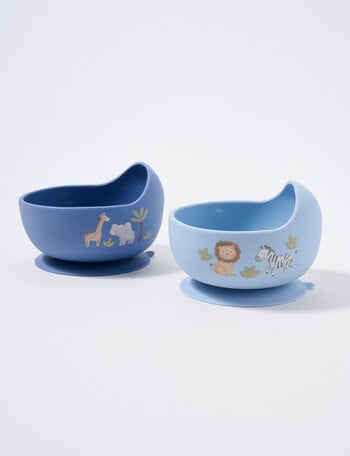 Teeny Weeny Silicone Suction Bowl, 2-Pack, Safari product photo