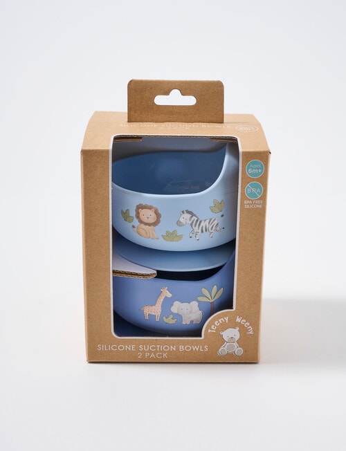 Teeny Weeny Silicone Suction Bowl, 2-Pack, Safari product photo View 02 L