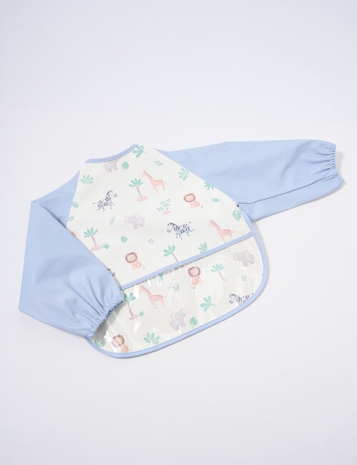 Teeny Weeny Long Sleeve Messy Smock with Pocket, Safari product photo