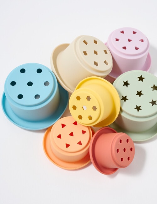 Teeny Weeny Silicone Round Stacking Cups product photo View 05 L