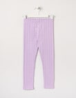 Mac & Ellie Full Length Jacquard Spot Legging, Lilac product photo