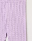 Mac & Ellie Full Length Jacquard Spot Legging, Lilac product photo View 02 S