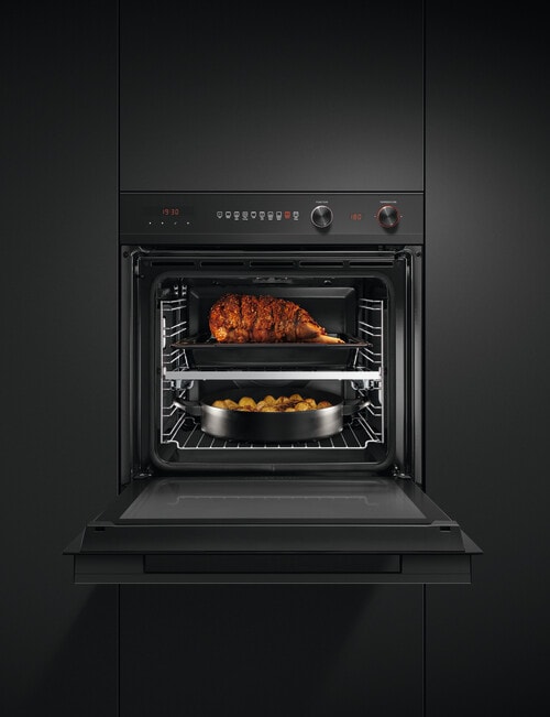 Fisher & Paykel 85L 9 Function Self-Cleaning Oven, Black, OB60SD9PB1 product photo View 05 L