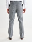 Laidlaw + Leeds Multicheck Tailored Pant, Light Grey product photo View 02 S