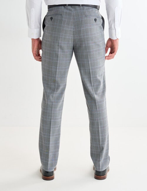 Laidlaw + Leeds Multicheck Tailored Pant, Light Grey product photo View 02 L