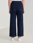 Denim Republic Wide Leg Jean, Rinse product photo View 02 S