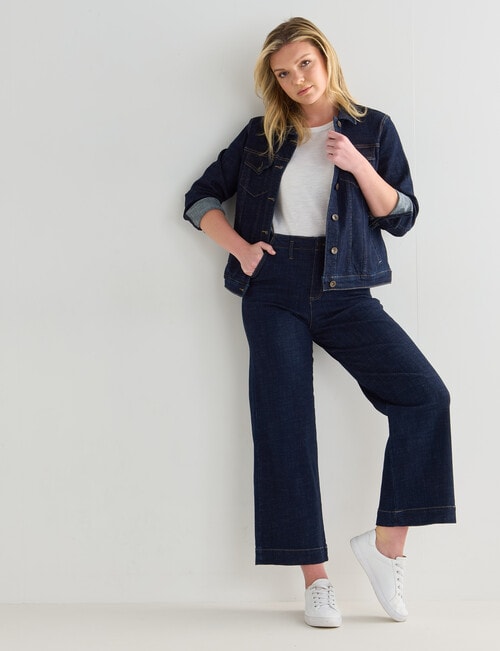 Denim Republic Wide Leg Jean, Rinse product photo View 03 L