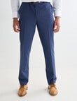 Laidlaw + Leeds Mini Houndstooth Tailored Pant, Navy product photo