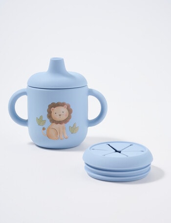Teeny Weeny Silicone 2-in-1 Sippy & Snack Cup, Safari product photo