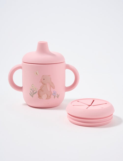 Teeny Weeny Silicone 2-in-1 Sippy & Snack Cup, Meadow product photo